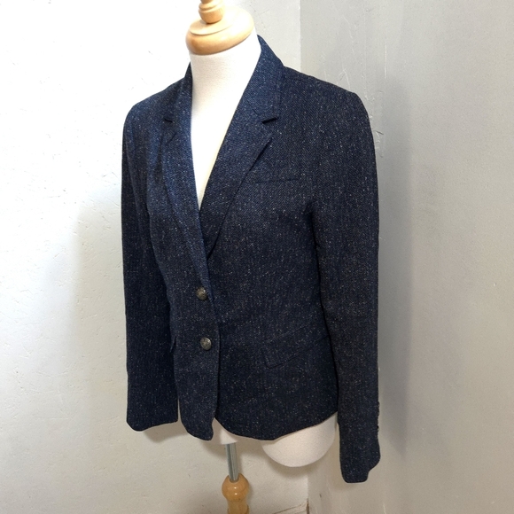 Banana Republic | Dark Blue Speckled Blazer - Picture 3 of 9